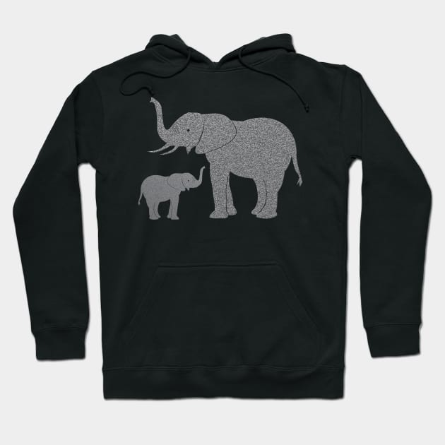 Elephant Elephants Animal wildness Hoodie by Kingluigi